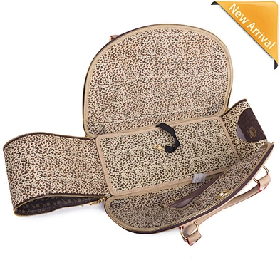 Hot sale PU pressure lattice pet out bag, breathable portable pet bag pet carrier