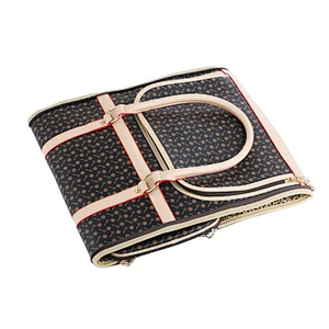 Pet Cat Travel Bag  Printed Leather Collapsible Portable Dog Cat Carrier Bag
