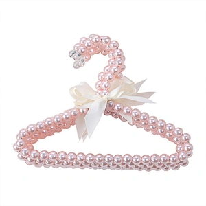 wholesale Pet clothes hangers 20cm Fashionable hot sale hangers for cat and teddy Pearl pet hangers