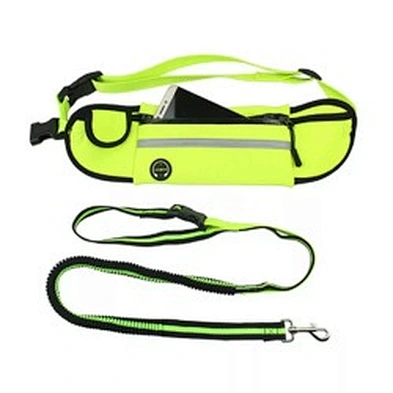 Multi function Durable Waterproof Elastic Reflective Bungee Hands Free Dog Leash For Running
