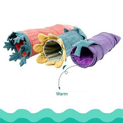 Wholesale  cat tunnel bed Collapsible cat bed toy Plush Bed for cat
