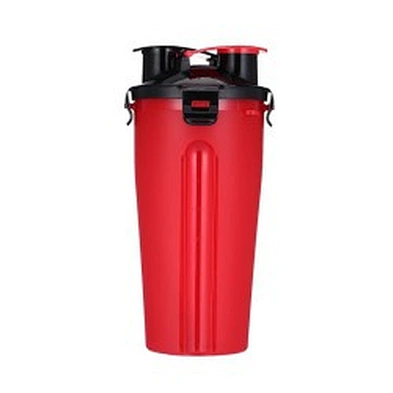 Wholesale Travel Pet Water And Food Bottle 2 In 1 Plastic Portable Dog Water Bottle With Bowl