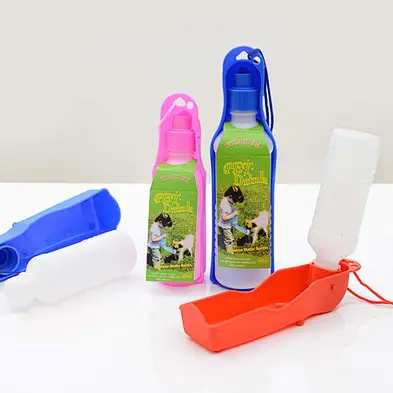 Collapsible Pet Water Bottle Wholesale Cheapest Plastic Foldable Portable Dog Water Bottle