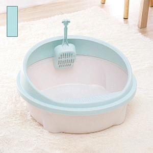 Cat Litter Box Toilet Large Design Plastic Round Cat Litter Tray For Sale