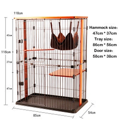 Cheap Large Cat Cage Villa Stainless Steel Luxury Big 3 Layer Cat Cage