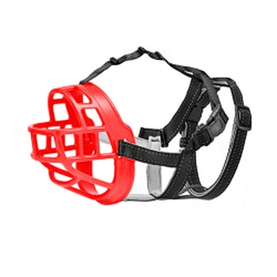 Adjustable Dog Muzzles Anti Biting Barking Breathable Safety Soft Polyester Reflective Dog Muzzles