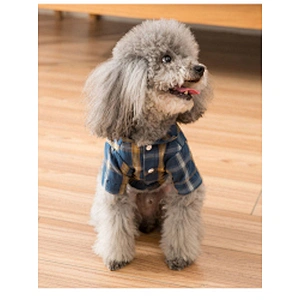 Dog Fashion Clothes Pet Dog Plaid Shirt Summer Spring Dog Clothes