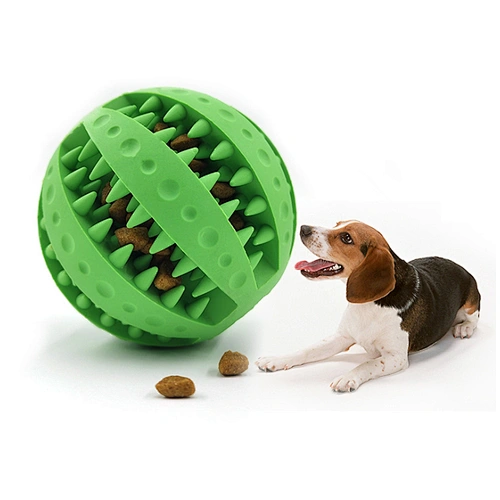 Rubber Pet Cleaning Balls Toys Dog Ball Chew Toys Tooth Cleaning Balls Food Dog Toy