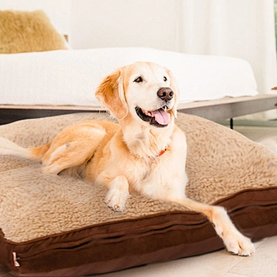 Plush Pet Dog Bed Orthopedic Winter Warm Large Dog Bed