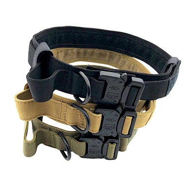 High Quality Dog Tactical Collar Adjustable Nylon Tactical Dog Collar