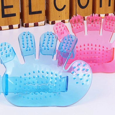 Wholesale five-fingered dog bathing brush palm-shaped pet brush bathing dog brush
