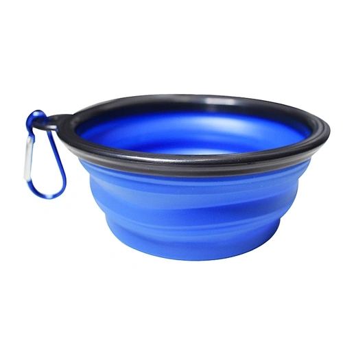 TOPETZON Dog Folding Bowl Pet Travel Foldable Outdoor Drinking Bowl Flat