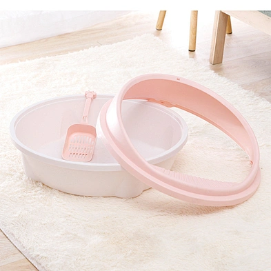 Cat Litter Box Toilet Large Design Plastic Round Cat Litter Tray For Sale