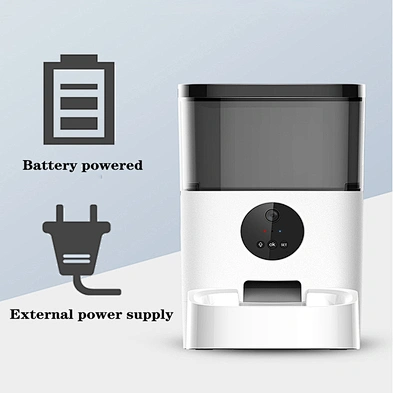2020 new automatic pet feeder wifi remote control timer smart cat automatic dog feeder with camera