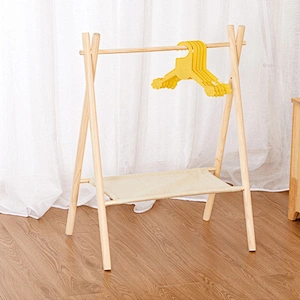 Wholesale Pet Clothes Hanger Pet Wardrobe Cat and Dog Wooden Clothes Storage Wardrobe