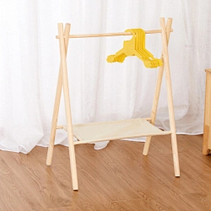 Wholesale Pet Clothes Hanger Pet Wardrobe Cat and Dog Wooden Clothes Storage Wardrobe