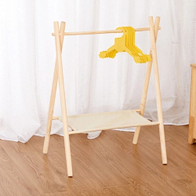 Wholesale Pet Clothes Hanger Pet Wardrobe Cat and Dog Wooden Clothes Storage Wardrobe
