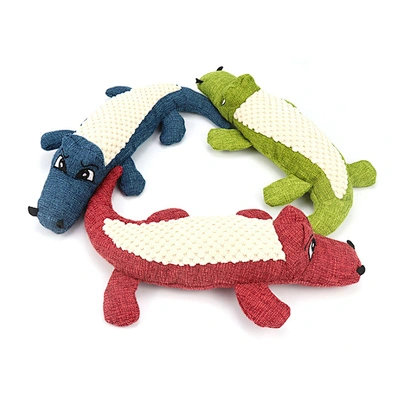 Hot sale interactive pet plush toy chew wholesale cute squeaky dog toys