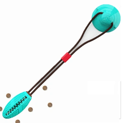 Durable Feed Dog Teeth Cleaning Toys Interactive Designer Rubber Suction Cup Dog Chew Toy