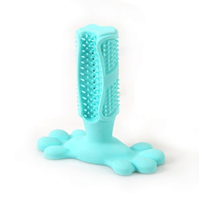 Wholesale pet toy rubber molar dog toothbrush dog chew toy