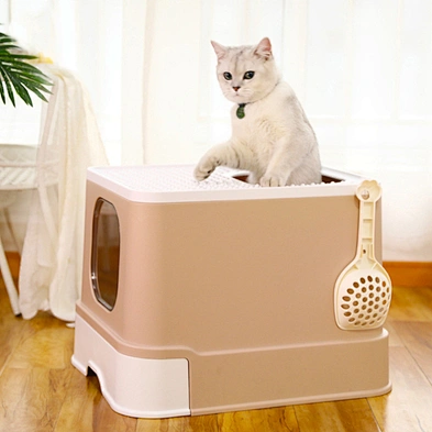 Large drawer top entry litter box full enclosed cat toilet deodorant cat litter box