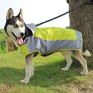 Wholesale Pet Outdoor Waterproof coat Reflective Big Dog Raincoat Breathable Raincoat Jackets for dog