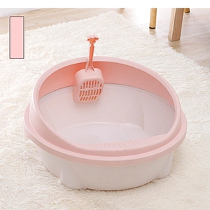 Cat Litter Box Toilet Large Design Plastic Round Cat Litter Tray For Sale