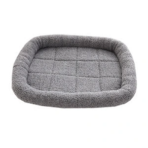 Fleece Dog Mat Wholesale Winter Warm Soft Coral Fleece Cat Pet Dog Bed Memory Foam