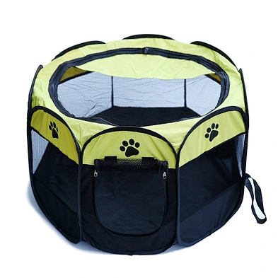 Collapsible octagonal pet tent Oxford cloth pet fence waterproof and scratch resistant dog play pen