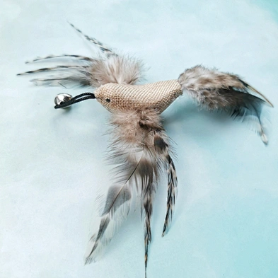 2021 hot selling pet toy feather bells cat funny bird cat pet toys