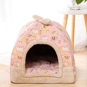 Windproof Pet House Dog Cheap Indoor Winter Warm Soft Foldable Large Dog House For Sale