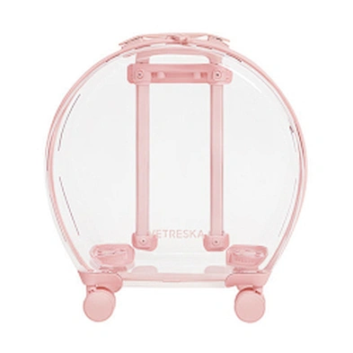 Portable Transparent Pet Trolley Case