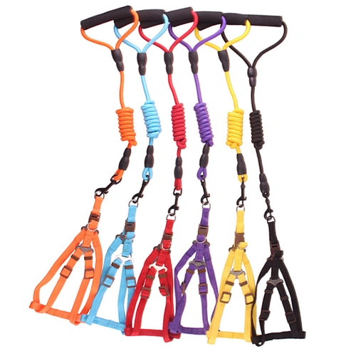 Dog Harness and Leash Nylon Strong Waterproof Luxury Dog Leash Set
