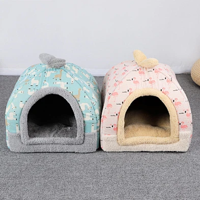 Windproof Pet House Dog Cheap Indoor Winter Warm Soft Foldable Large Dog House For Sale