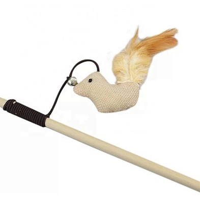 2020 the wooden pole funny cat stick cat mouse toy