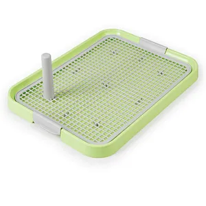 Dog Toilet Tray Plastic Puppy Potty Training Indoor Pet Dog Toilet