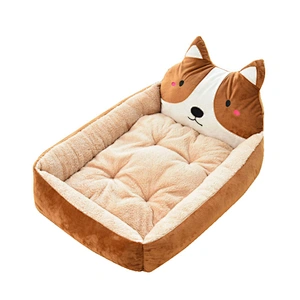 Wholesale Pet Bed Winter Warming Cartoon Soft Dog Cat Bed