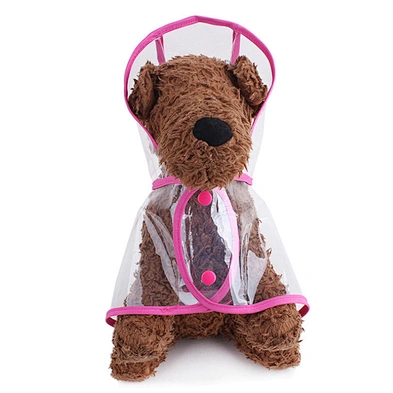 Wholesale  Dog Raincoat Dog Rain Clothes waterproof Pet Clothes Transparent Raincoat