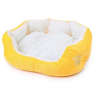 Hot sale lamb wool small pet bed for winter removable and washable puppy bed small size cat bed