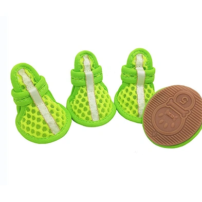 Wholesale pet dog boots breathable soft mesh pink large dog shoes for summer