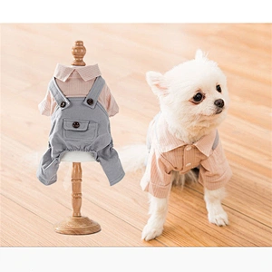 Concise Style Pet Shirt Overalls Wholesale Spring Designer Cute Dog Overalls