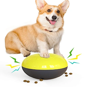 2021 new design dog interactive ball dog food dispenser dog toy