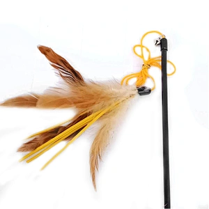 2021 trend new pet toys feather bells eco friendly the cat toys