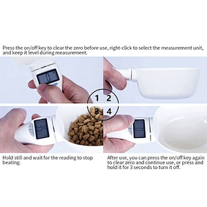 Hot sale Pet food weighing spoon 250ml electronic digital weighing spoon scale