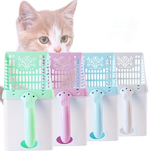 Cat Litter Scoop Plastic High Quality Portable Cat Litter Shovels With Bag