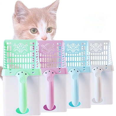 Cat Litter Scoop Plastic High Quality Portable Cat Litter Shovels With Bag