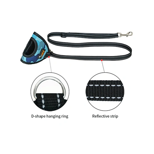 Wholesale new handle dog leash rope outdoor foldable pet leash retractable dog leash