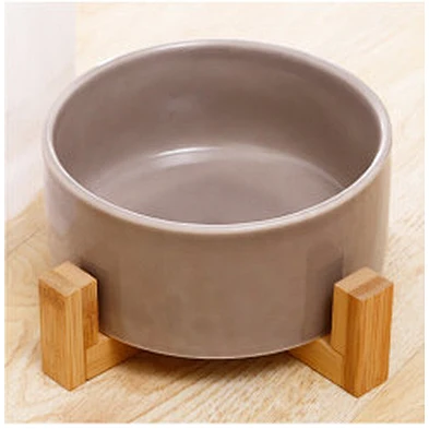 Raised Elevated Dog Bowl Stand Ceramic Pet Bowl Cat Pets Ceramic Dog Bowl