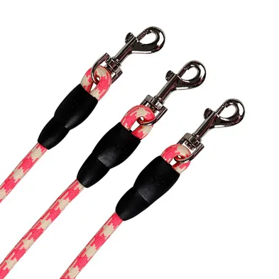 Braided Rope Dog Leash Colored Cute Large Cotton Rope Dog Leash For 3 Dogs