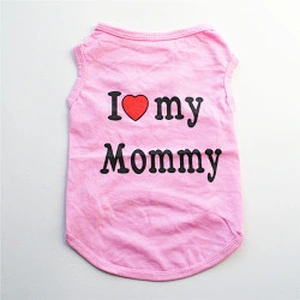Summer Cool Puppy Dog Shirt Custom Logo Cheap Cute Pet Small Dog Summer Clothes